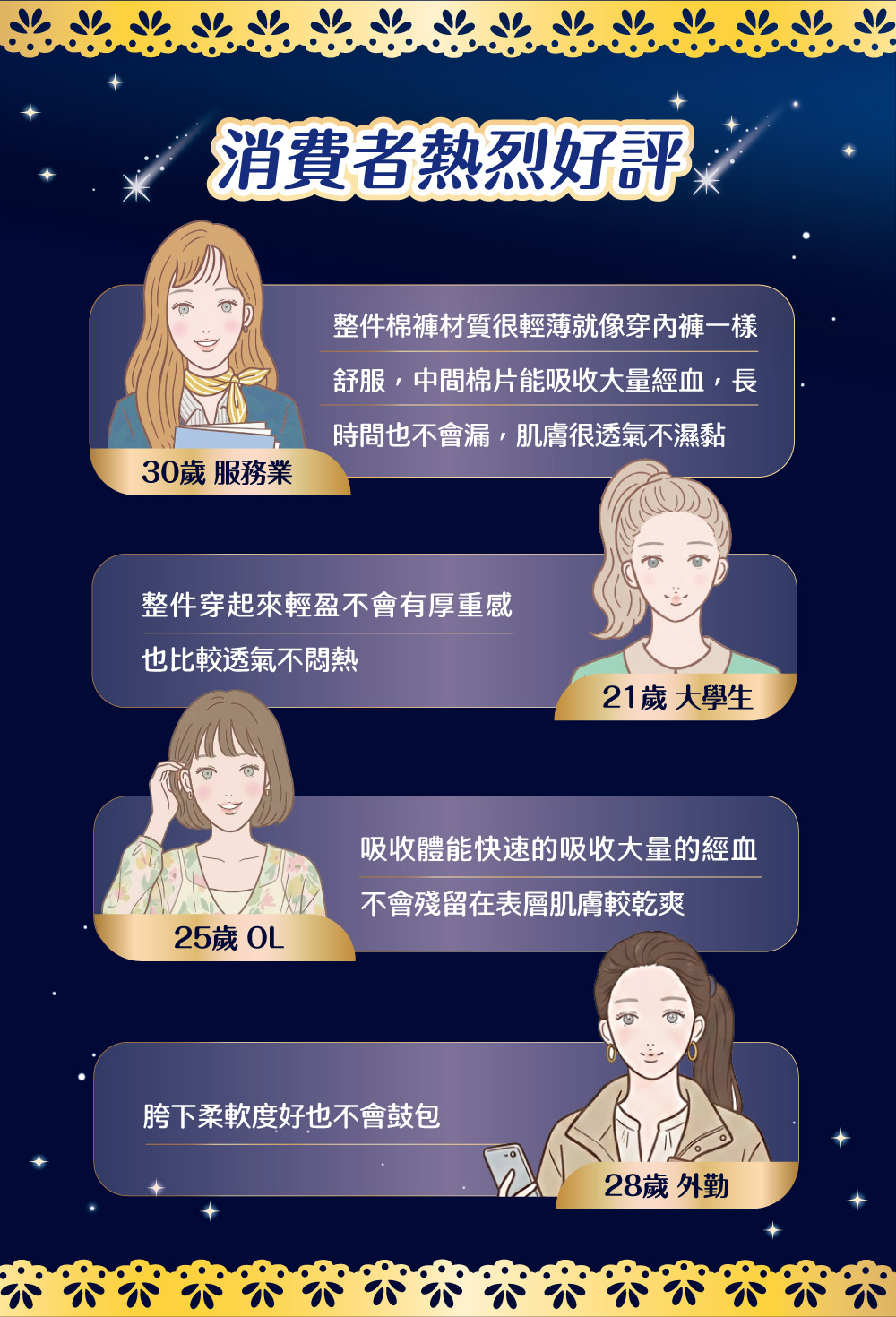 怎麼翻身都不漏，安心熟睡到天亮